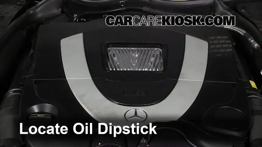 2007 Mercedes-Benz CLK550 5.5L V8 Convertible (2 Door) Huile Vérifier le niveau de l'huile